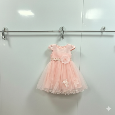 Pink Baby Girl Party Ball Dress