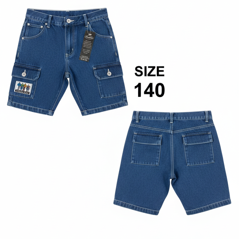 denim cargo short 8-10 yrs