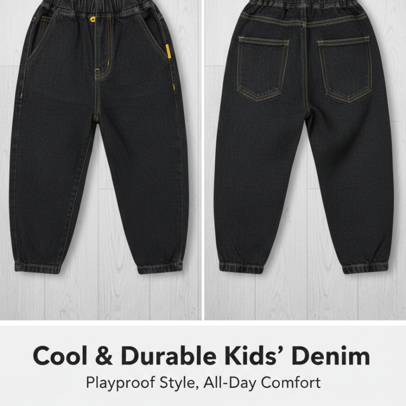 cool black denim 8-10 years