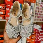 Silver Princess High Heels for Girls