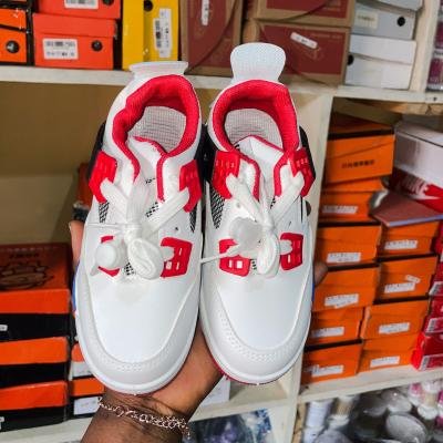 White and Red Sneakers Unisex