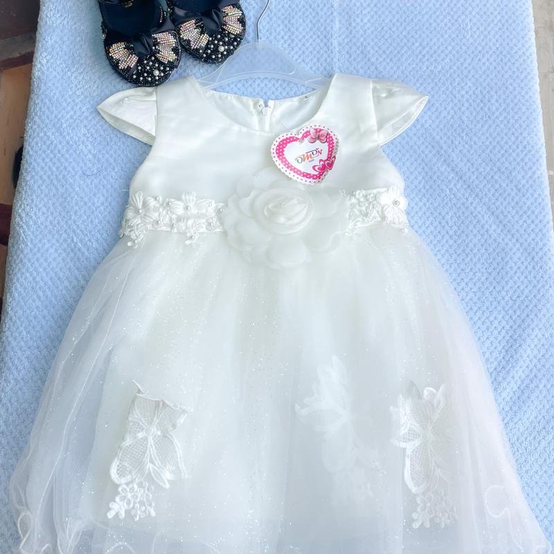 White Baby Girl Party Ball Dress