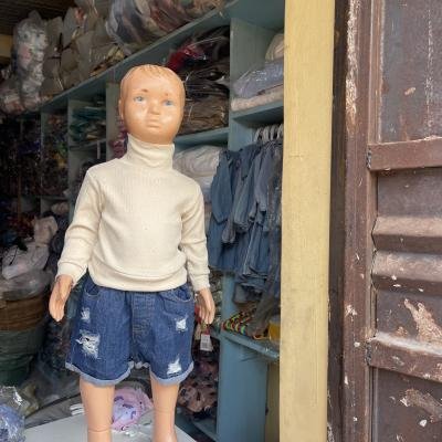 denim short and turtle neck