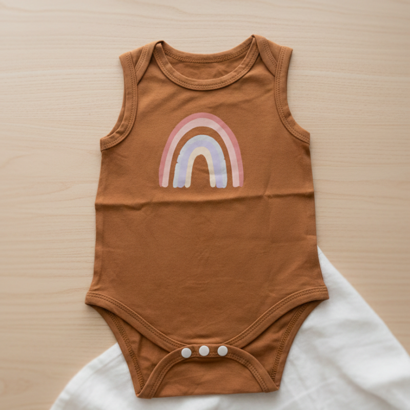 Sleeveless Baby Bodysuits