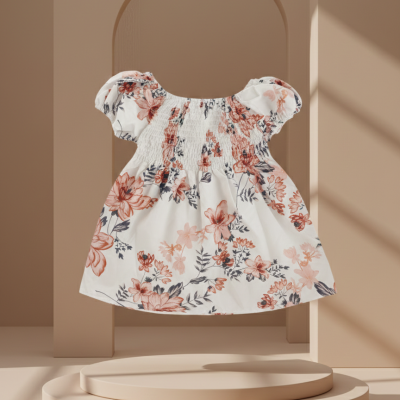 half smoked floral top