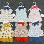 Baby girl's three-piece clothing set
