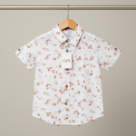 White floral button down shirt .005