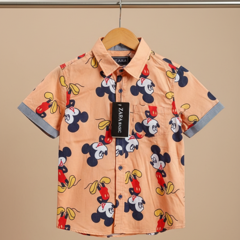 Mickey Mouse  button down shirt .015