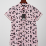 Zara Pink floral shirt .006