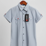 Micro dot print shirt