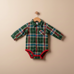 Bottle Green baby boy button front bodysuit