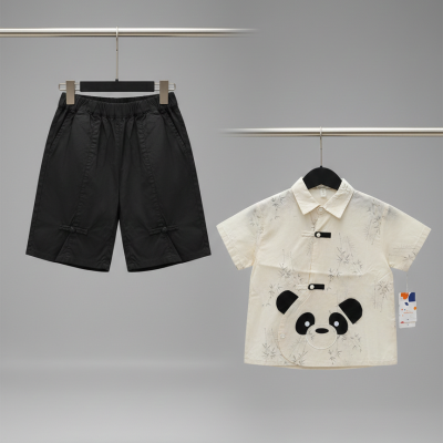panda shirt and matching black short