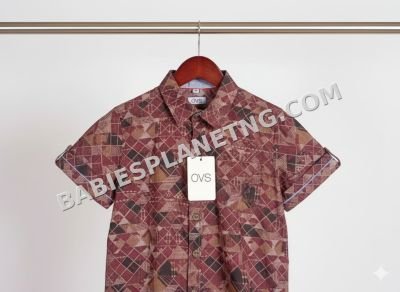 Patterned button down shirt .012