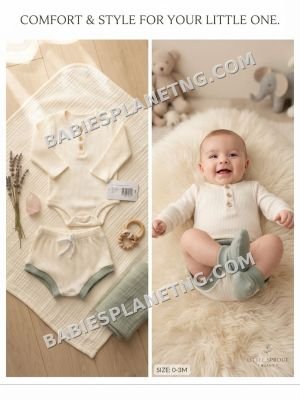 Infant Long Sleeve bodysuit  and Short Set