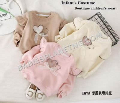 Children's long-sleeved distressed sweatshirts