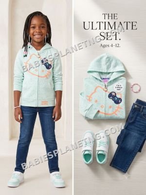Girls' Casual Wear Set with Hoodie