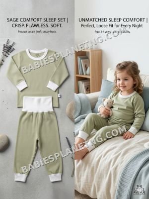 Toddler Sage Green Sleepwear Set
