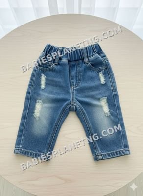 ripped denim jean