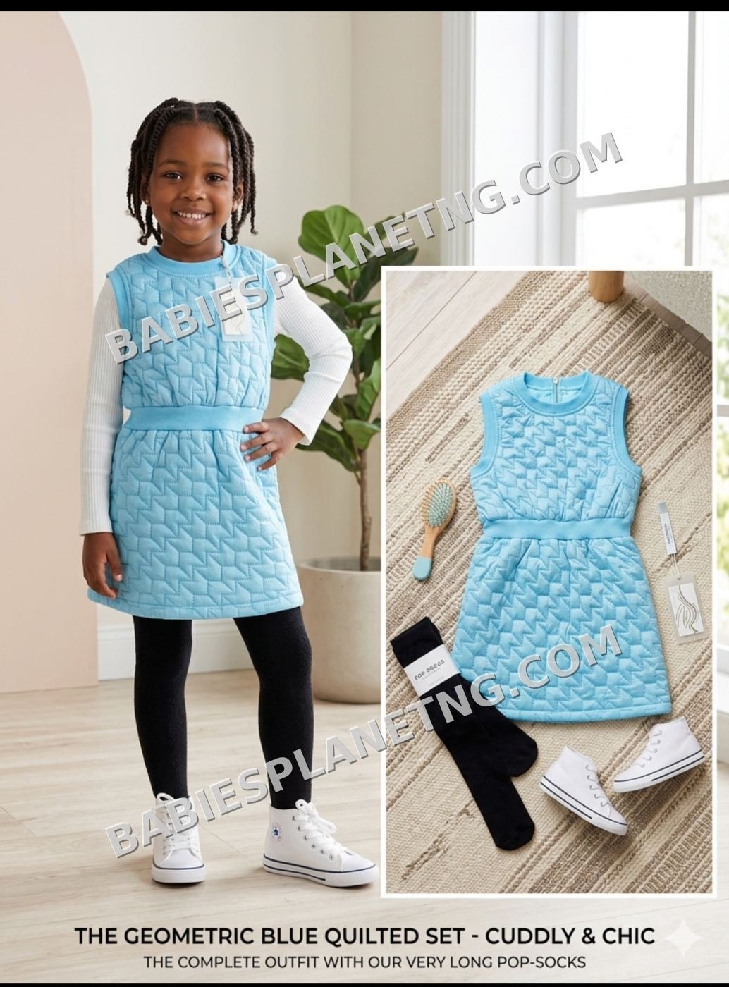 Quilted gown