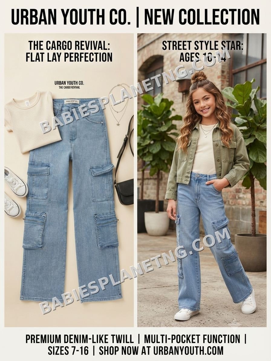 Multi Pocket Cargo Style Jeans