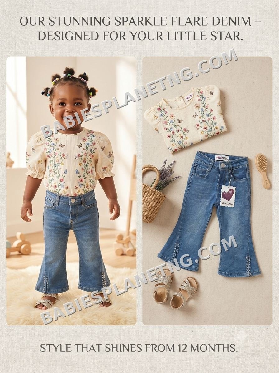 Girls' Sparkle Denim Jeans