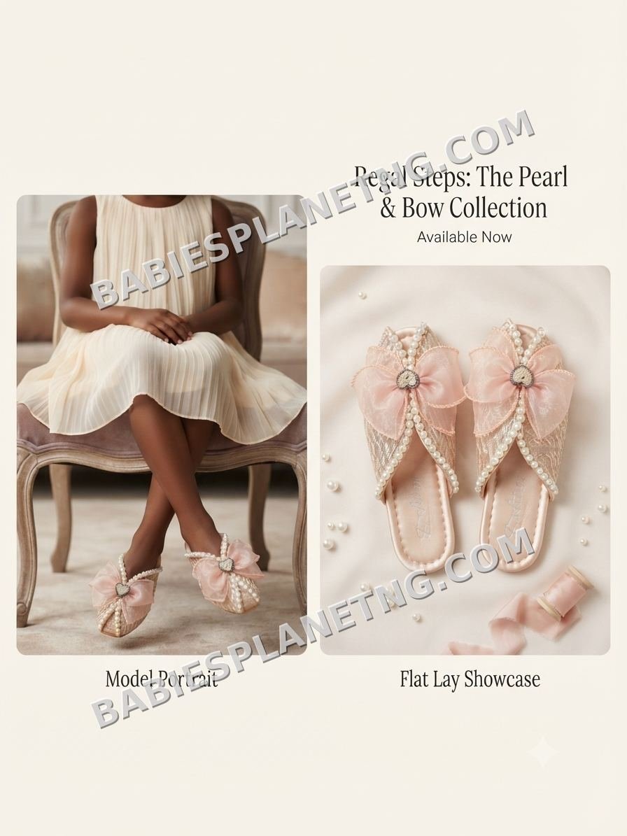 Girl's Pearl Embellished Sandals