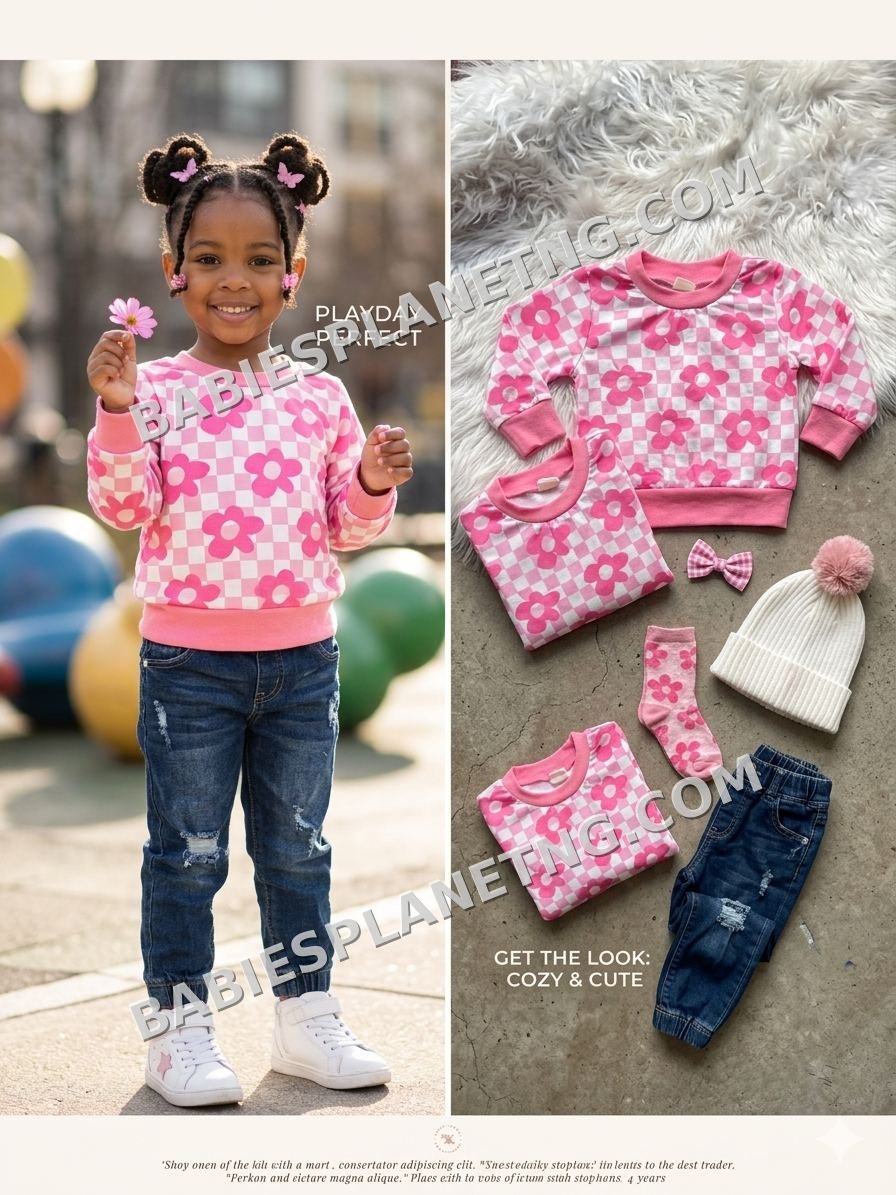 Toddler Girl Floral Sweatshirt
