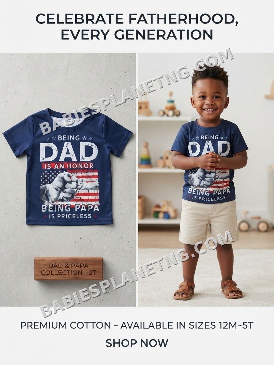 Toddler Being Dad Graphic Top