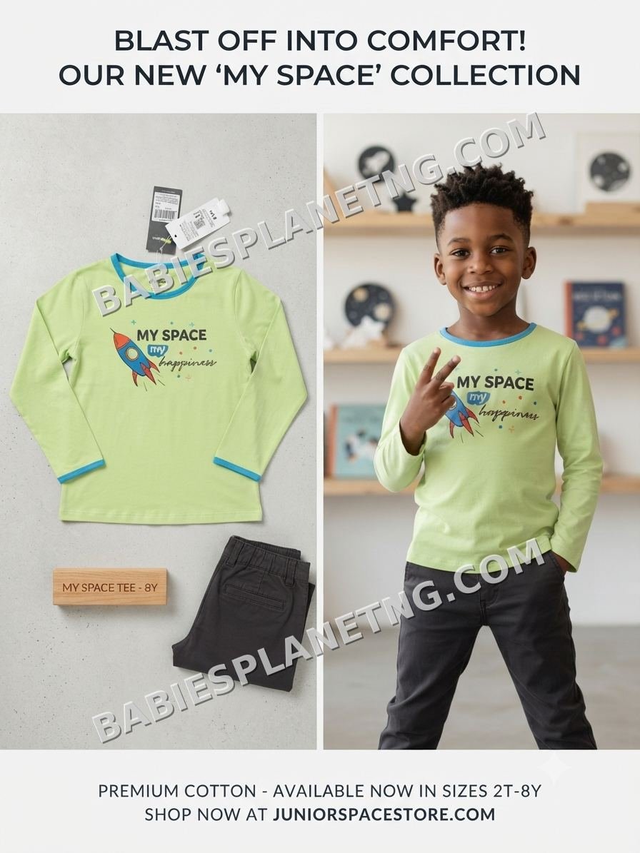 My Space Long Sleeve Kids Top