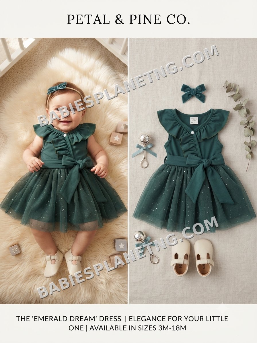 Baby Girl Emerald Green Dress