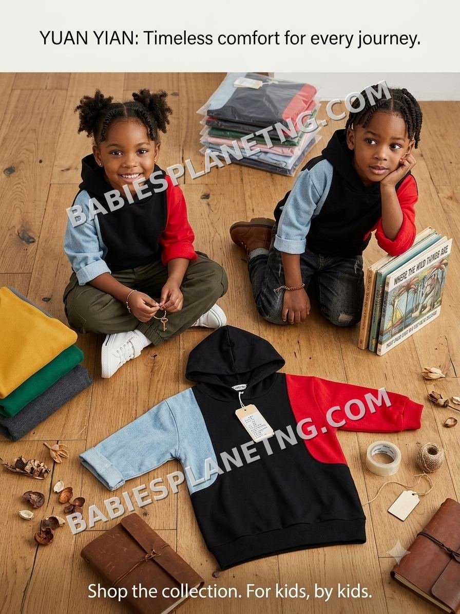 Kids Colour-Block Hoodie
