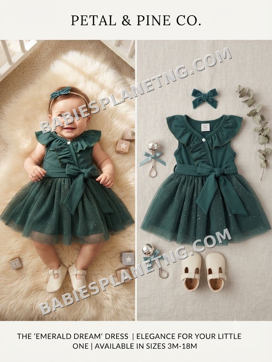 Baby Girl Emerald Green Dress