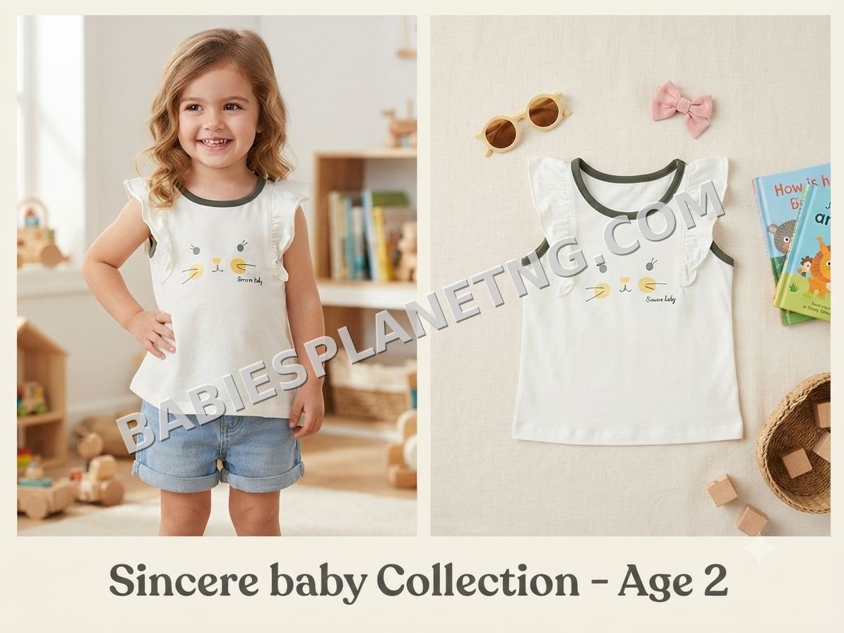 Kids' Casual Ruffled Sleeve Top