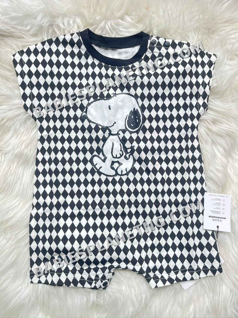 Black And White Diamond Romper