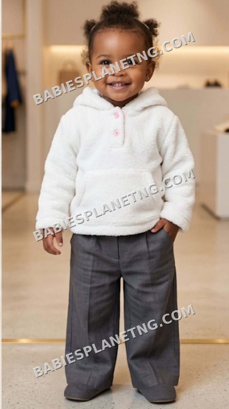 Toddler fur sweat top