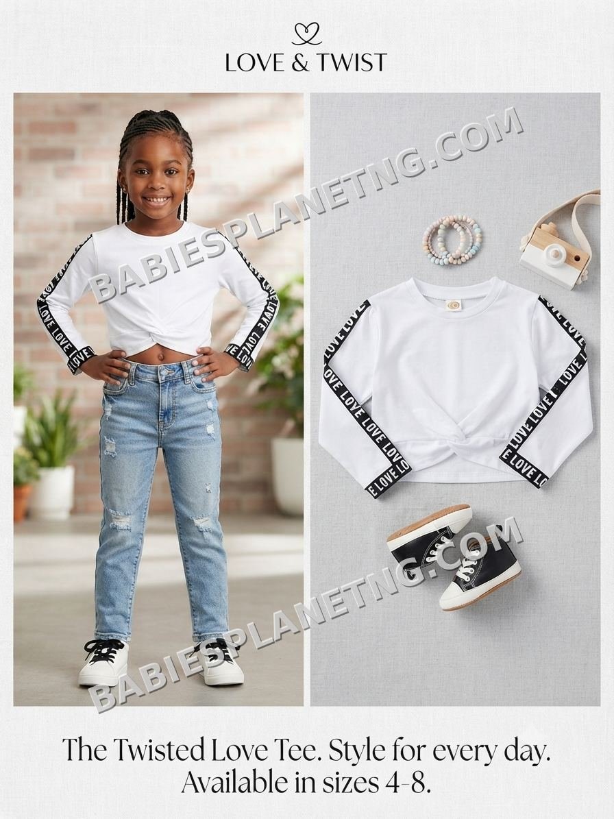 Girls' Casual Knotted Top