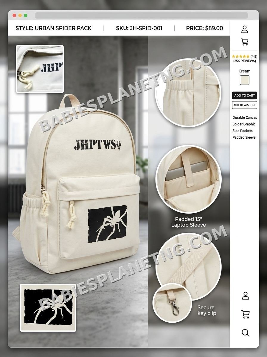Spider Graphic School Backpack