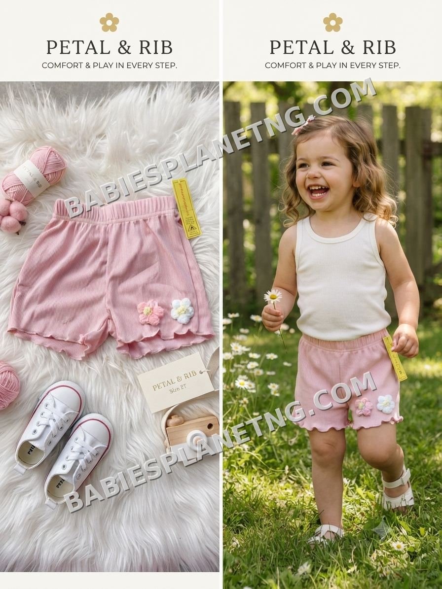 Girls' Petal Embellish Shorts