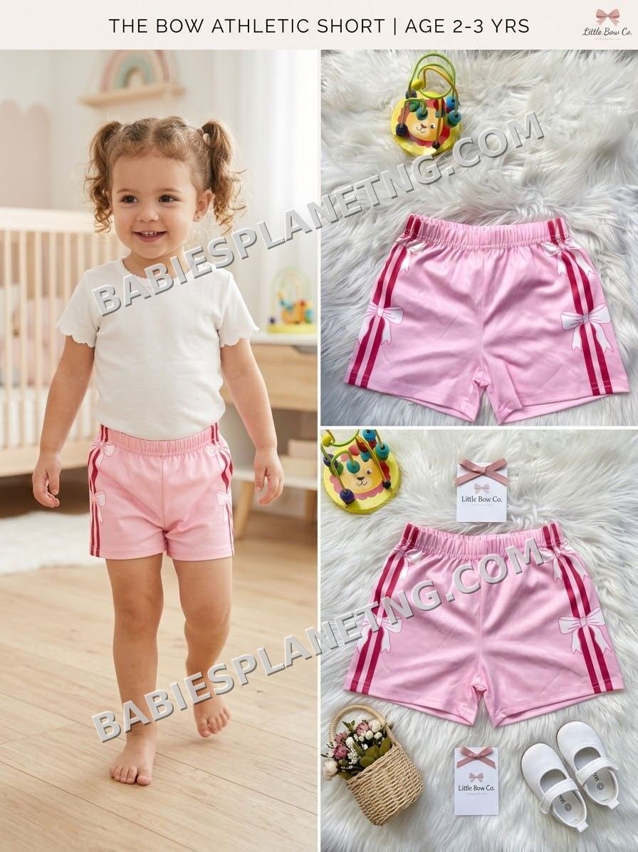 Toddler Girls Pink Athletic Shorts