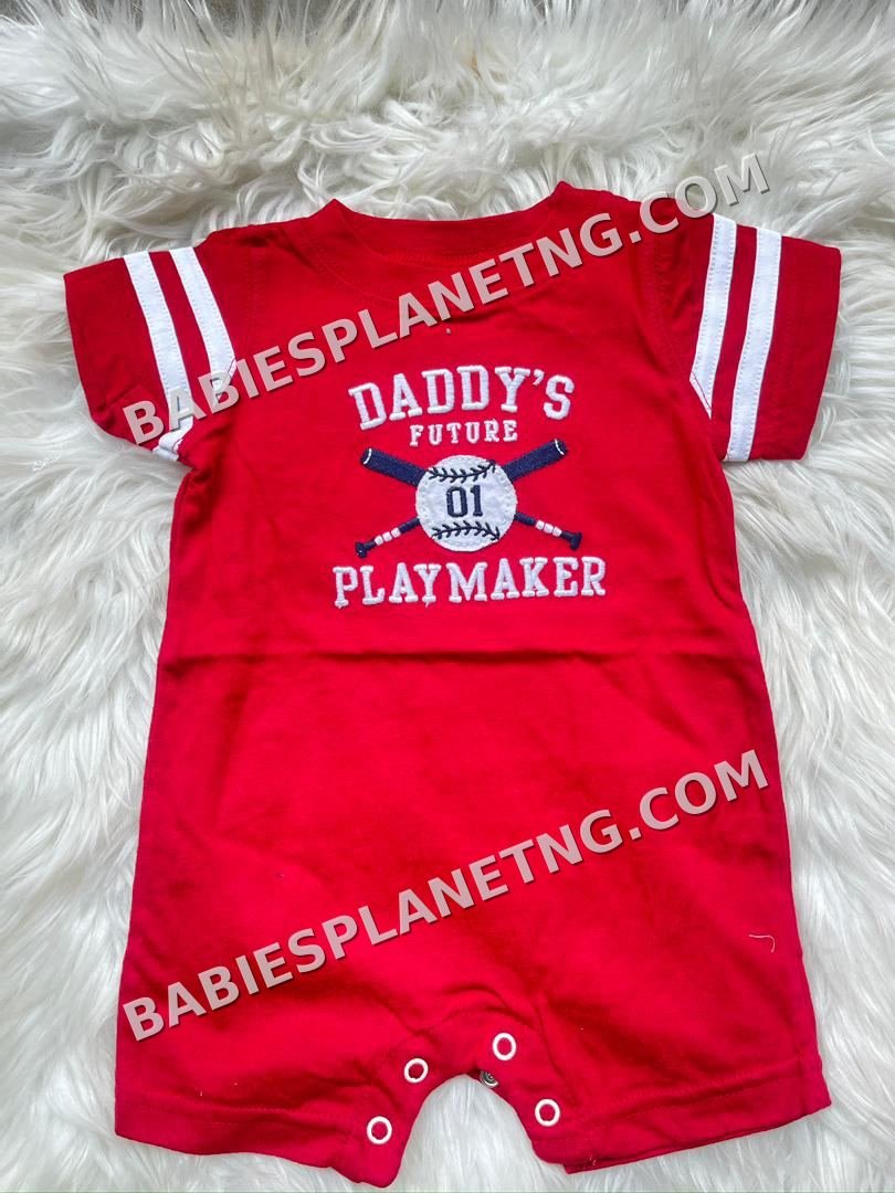 Baby Boy Baseball Romper