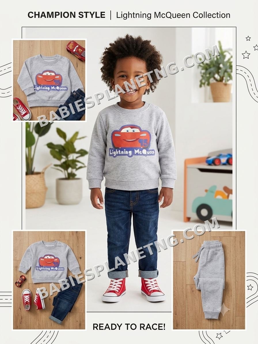 Toddler Grey Lightning McQueen Sweatshirt
