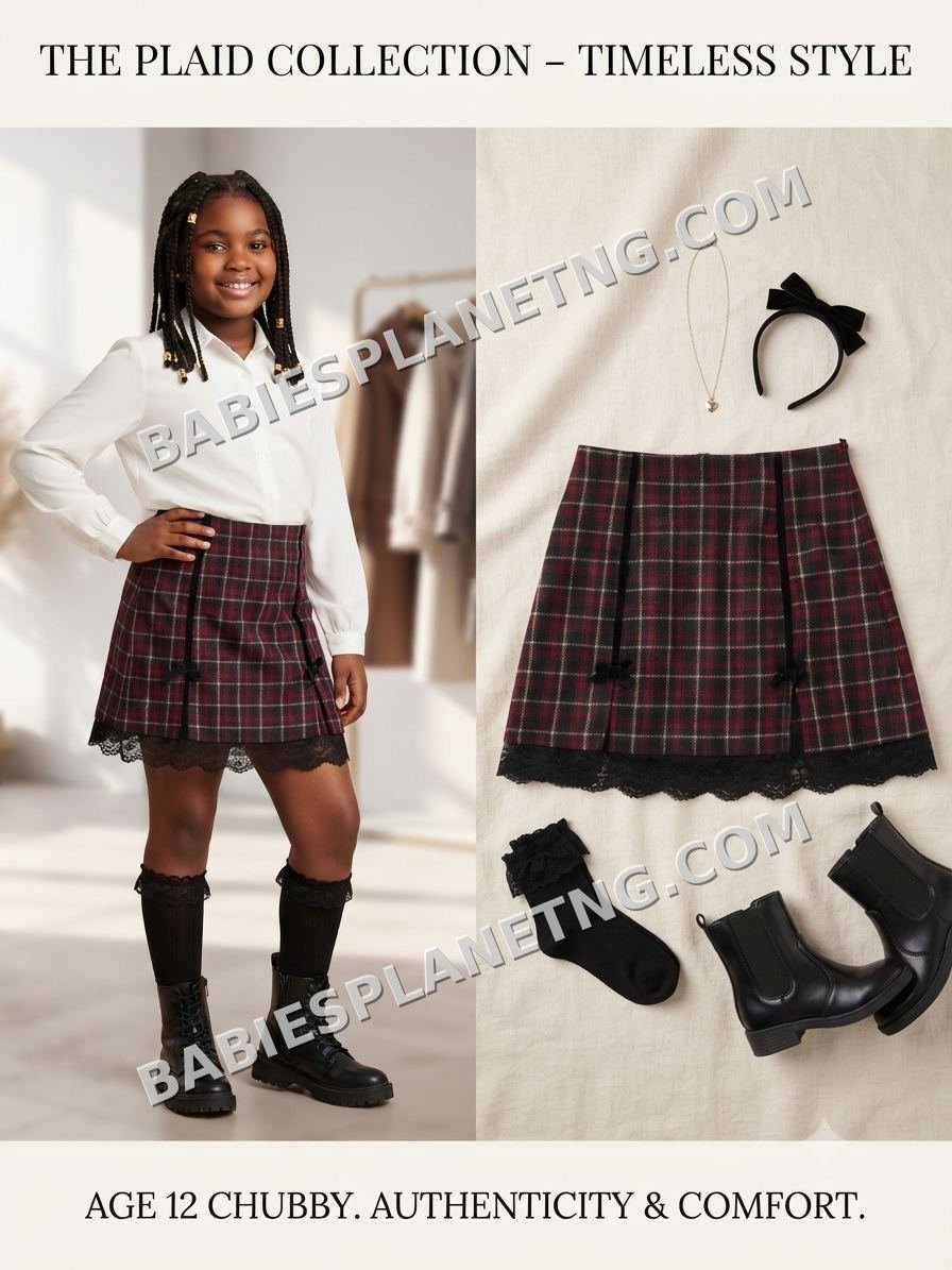 Checkered  skirt