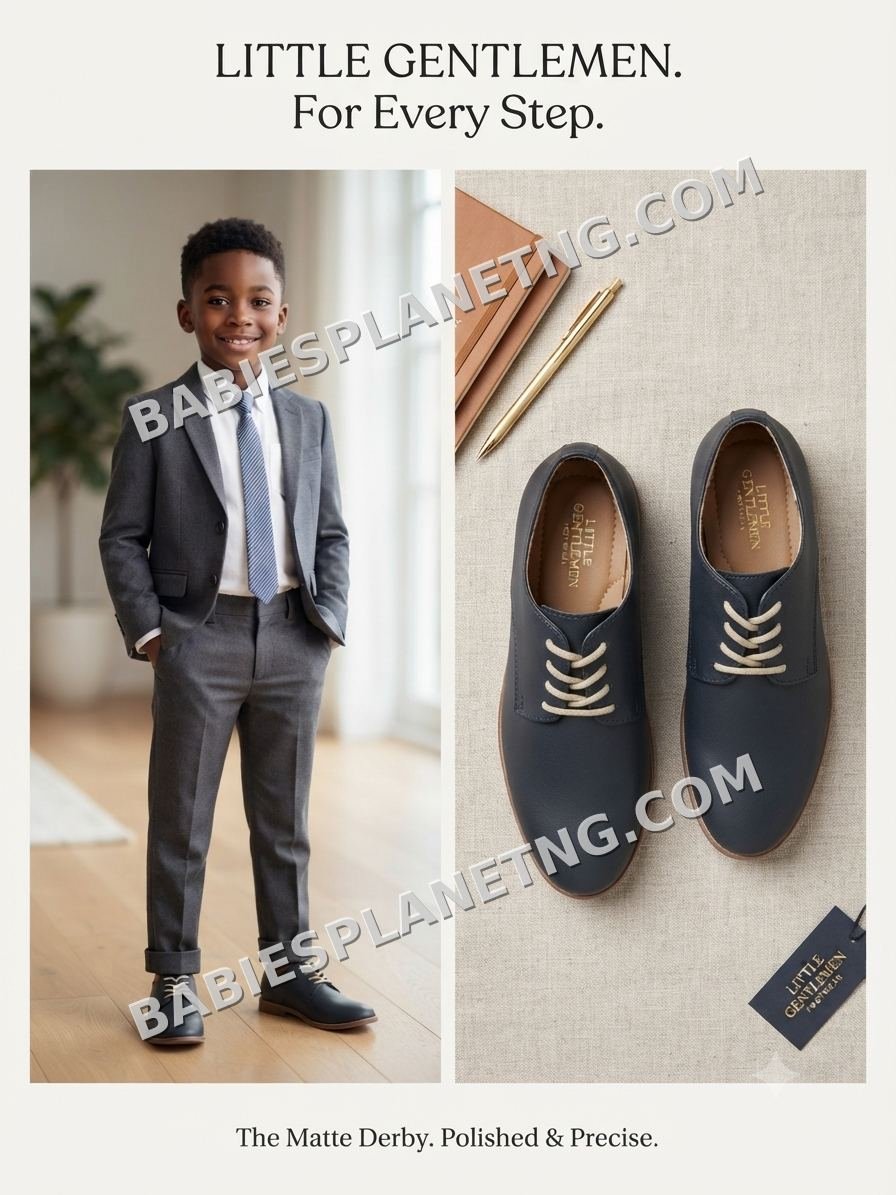 Boy Leather Lace-Up Formal Shoes
