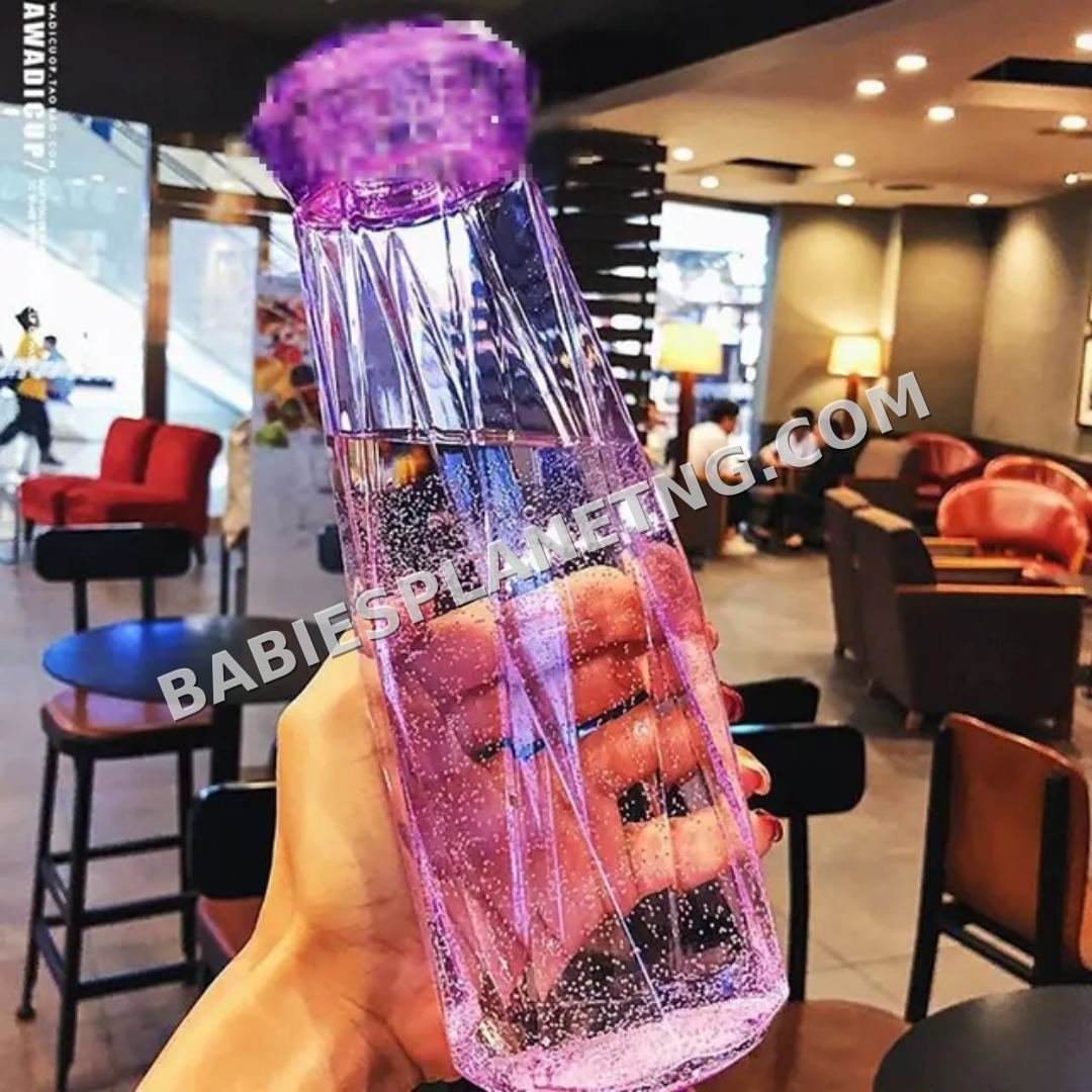 Clear Tumbler With Glitter