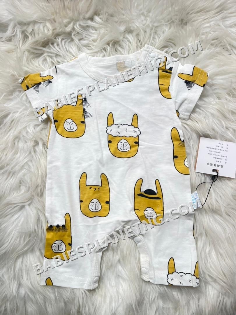 Baby Unisex Llama Romper