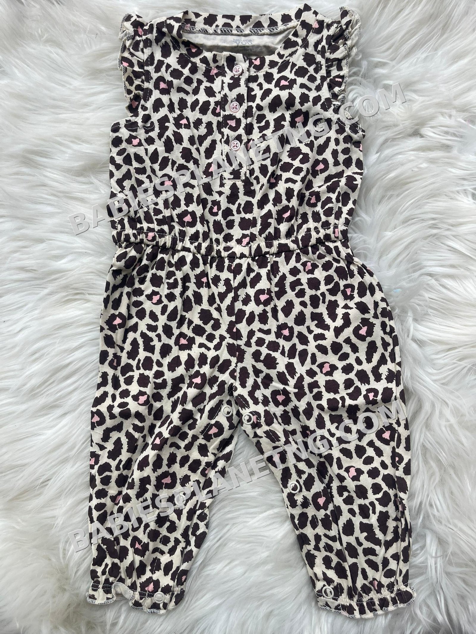 Sleeveless Animal Print Jumpsuit