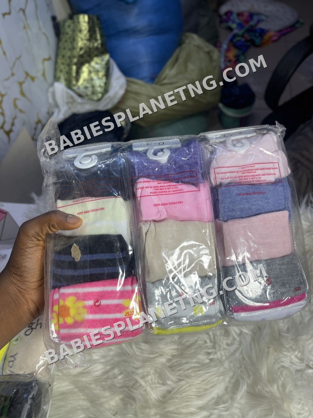 Baby Assorted 4 in 1 Color pop socks
