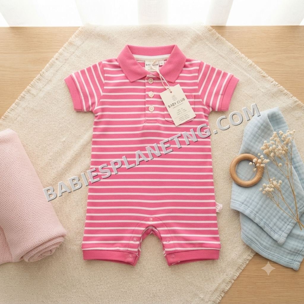 Polo Short Sleeve Baby Romper