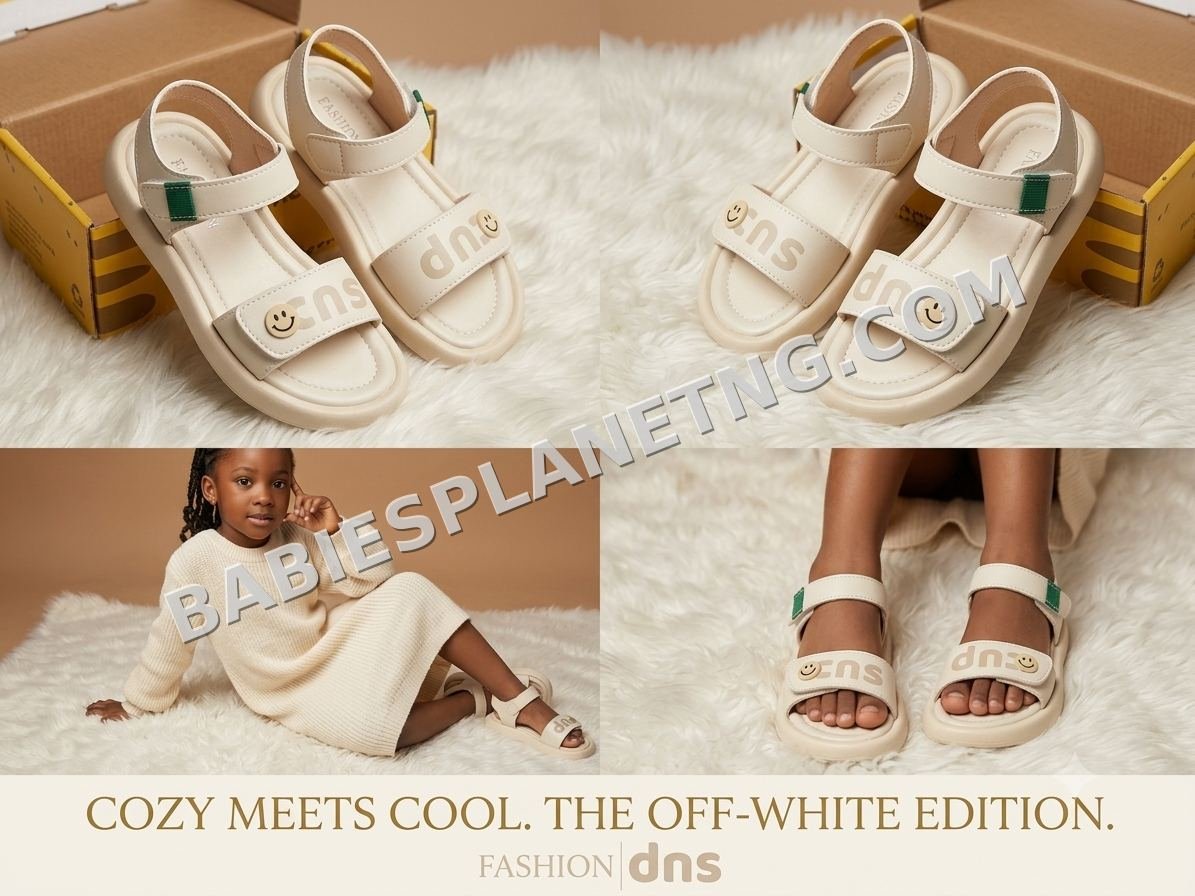 Toddler Off-White Double Strap Sandals