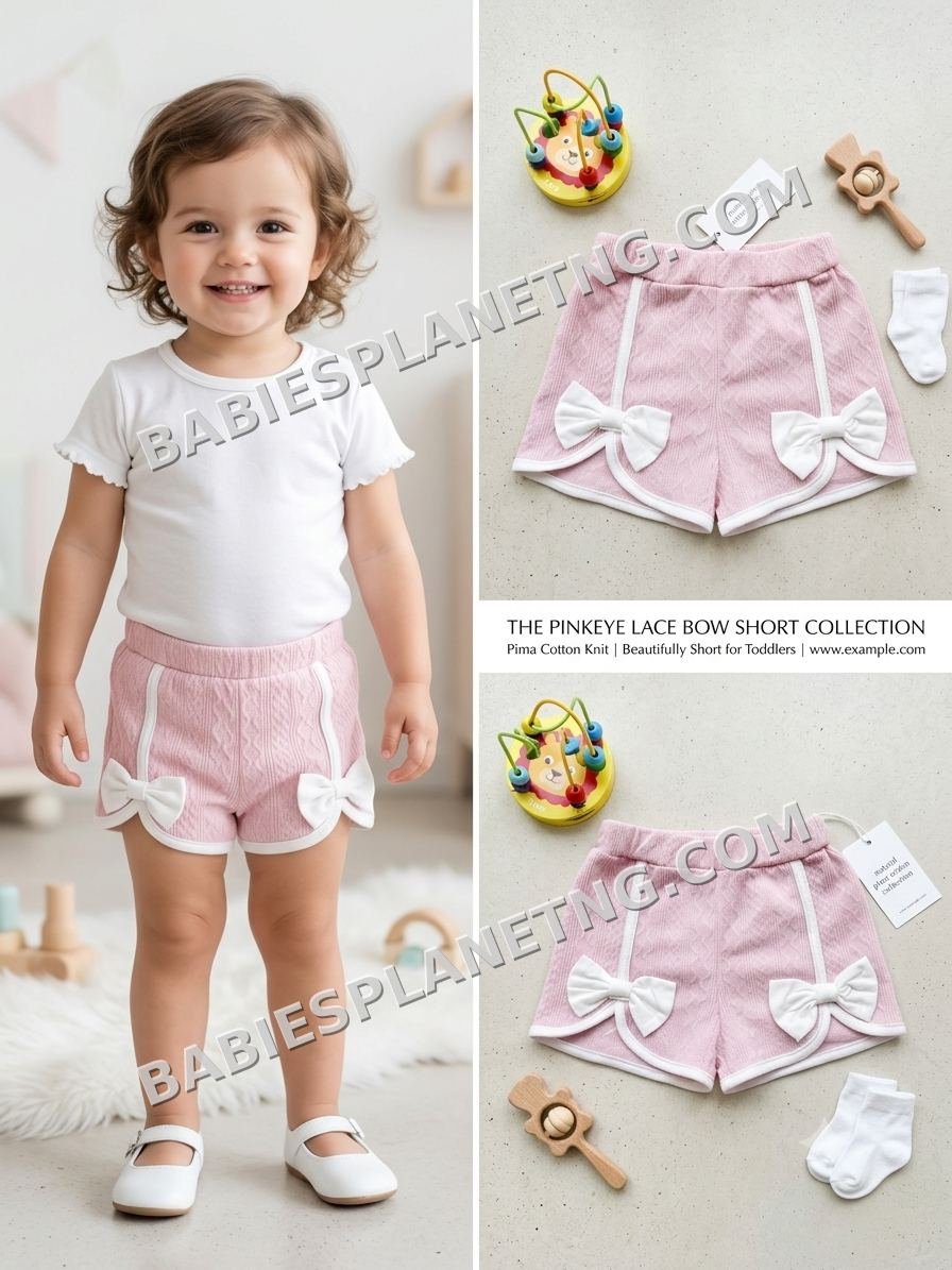 Toddler Pink Bow Shorts